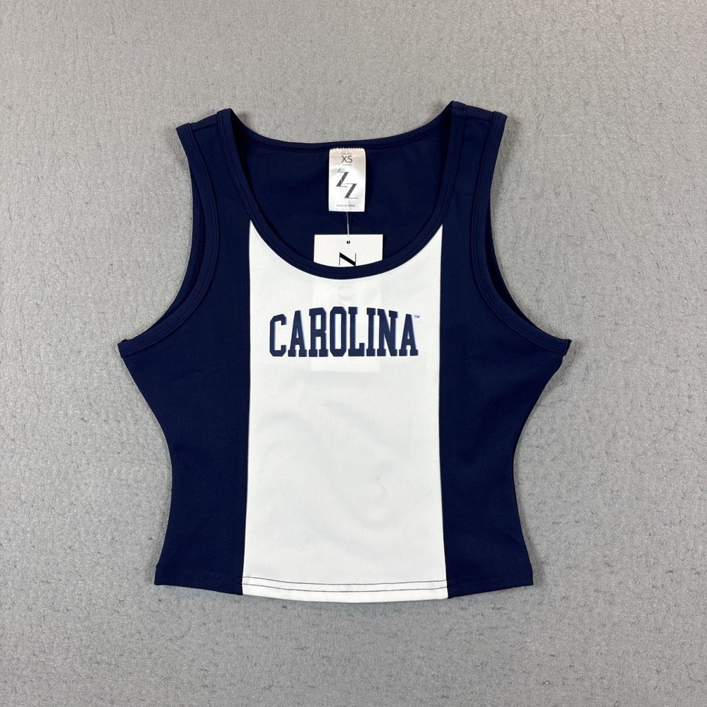 NWT North Carolina Tar Heels Cropped Tank Top Size XS